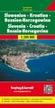 Wegenkaart - landkaart Slovenië - Kroatië - Bosnië - Herzogovina | Freytag & Berndt