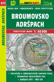 Wandelkaart 425 Broumovsko, Adršpach | Shocart