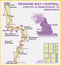 Wandelkaart Pennine Way Central  | Harvey Maps