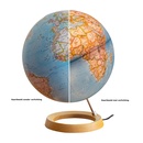 Wereldbol - Globe 17 Neon Classic ø 30 cm | Nederlandstalig | Met Verlichting | National Geographic