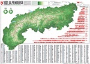 Wandkaart 1001 Alpenberge | 140 x 100 cm | Marmota Maps