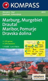 Wandelkaart 2802 Marburg - Murgebiet - Drautal, Maribor, Pomurje, Dravska dolina | Kompass