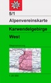 Wandelkaart 05/1 Alpenvereinskarte Karwendelgebirge - West | Alpenverein