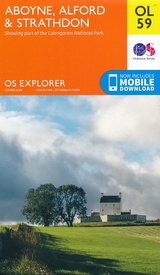 Wandelkaart - Topografische kaart OL59 Explorer Aboyne, Alford, Strathdon - Outdoor Leisure | Ordnance Survey