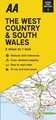 Wegenkaart - landkaart 1 Road Map Britain The West Country and South Wales | AA