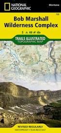 Wandelkaart 725 Topographic Map Guide Bob Marshall Wilderness Complex /MT | National Geographic