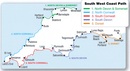 Wandelatlas 4 Adventure Atlas South West Coast Path South Devon | A-Z Map Company