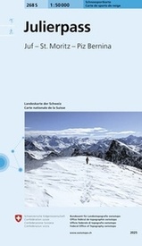 Toerskikaart 268S+278S Julierpass  / Disgr | Swisstopo