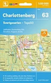 Topografische kaart - Wandelkaart 63 Sverigeserien Charlottenberg | Norstedts