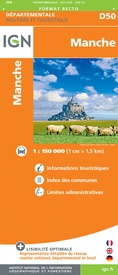 Wegenkaart - landkaart 721336 Manche | IGN - Institut Géographique National