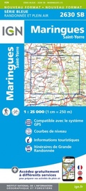 Wandelkaart - Topografische kaart 2630SB Maringues | IGN - Institut Géographique National