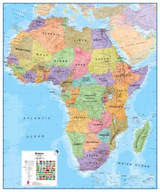 Wandkaart - Magneetbord Afrika Politiek - Africa Political, 120 x 100 cm | Maps International