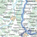 Wandelkaart 2 Outdoorkarte FR Elsass, Vogesen - Alsace / Elsass - Mulhouse - Basel | Kümmerly & Frey
