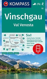 Wandelkaart 52 Vinschgau - Val Venosta | Kompass