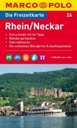 Wegenkaart - landkaart 26 Marco Polo Freizeitkarte Rhein- Neckar | Marco Polo