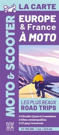 Wegenkaart - landkaart Europe & France à Moto | Suzac Editions