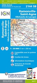 Wandelkaart - Topografische kaart 2144SB Ramonville-Saint-Agne | IGN - Institut Géographique National