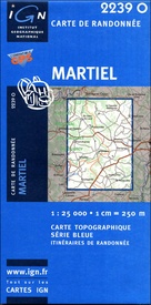Wandelkaart - Topografische kaart 2239O SB - Serie Bleue Martel | IGN - Institut Géographique National