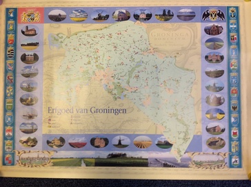 Wandkaart Erfgoed van Groningen, 70 x 50 cm | Profiel