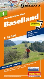 Mountainbikekaart 1 Baselland MTB kaart | Hallwag