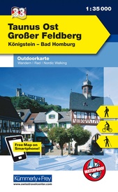 Wandelkaart 33 Outdoorkarte Taunus Ost - Großer Feldberg, | Kümmerly & Frey