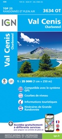 Wandelkaart - Topografische kaart 3634OT Val Cenis | IGN - Institut Géographique National