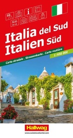 Wegenkaart - landkaart Road maps Italië Zuid | Hallwag