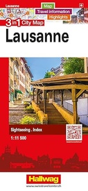 Stadsplattegrond Lausanne 3 in 1 CityMap | Hallwag