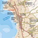 Wandelkaart - Wegenkaart - landkaart Santorini | Road Editions