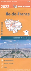 Wegenkaart - landkaart 514 Île de France 2022 | Michelin