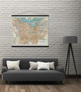 Stadskaart Vintage maps Amsterdam vintage | 104 x 87 cm | Blue Shaker