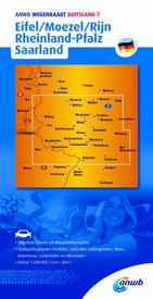Wegenkaart - landkaart Duitsland 7. Eifel/Moezel/Rijn, Rheinland-Pfalz, Saarland | ANWB Media