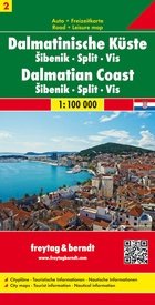 Wegenkaart - landkaart 02 Dalmatische Kust  Sibenik - Split - Vis | Freytag & Berndt