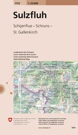 Wandelkaart - Topografische kaart 1157 Sulzfluh | Swisstopo