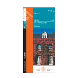 Topografische kaart - Wandelkaart 41/1-2 Topo25 Hannut | IGN - Institut Géographique National
