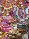 Legpuzzel London gourmet Puzzle 1000 pieces | Water & Wine