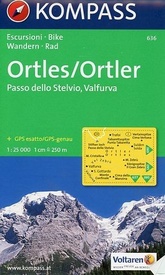 Wandelkaart 636 Ortler/Ortles-Stilfser Joch/Passo dello Stelvio-Valfurva | Kompass