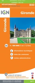 Wegenkaart - landkaart 721326 Gironde | IGN - Institut Géographique National
