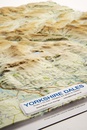 Reliëfkaart Yorkshire Dales reliëf kaart donkere kader | 67 x 76 cm | Dorrigo