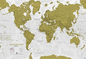 Scratch Map World Map Engels | Maps International