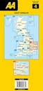 Wegenkaart - landkaart 4 Road Map Britain East Anglia | AA Publishing