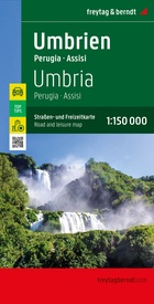 Wegenkaart - landkaart 624 Umbrië - Umbria - Assisi - Perugia | Freytag & Berndt