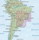 Wegenkaart - landkaart Brazil south & central | Nelles Verlag