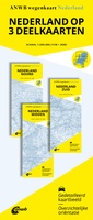 Wegenkaart Nederland Set Noord-Midden-Zuid