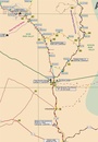 Wegenkaart - landkaart Kgalagadi Transfrontier Park | Infomap