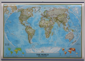 Wereldkaart 82ML Politiek, 110 x 77 cm | National Geographic