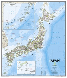 Wandkaart 20670 Japan | Papier | 64 x 74 cm | National Geographic