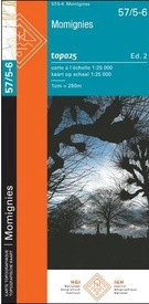 Wandelkaart 57/5-6 Topo25 Momignies | NGI - Nationaal Geografisch Instituut