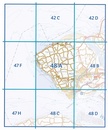 Topografische kaart - Wandelkaart 48A Domburg | Kadaster