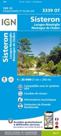 Wandelkaart - Topografische kaart 3339OT Sisteron | IGN - Institut Géographique National